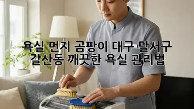 욕실 먼지, 곰팡이? 대구 달서구 갈산동 깨끗한 욕실 관리법!